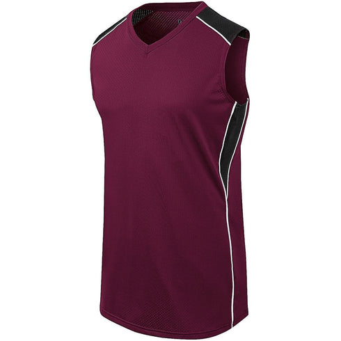 Augusta Sportswear Ladies Dynamite Jersey (312162), Color 'Maroon/Black/White'